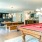 a pool table in a room